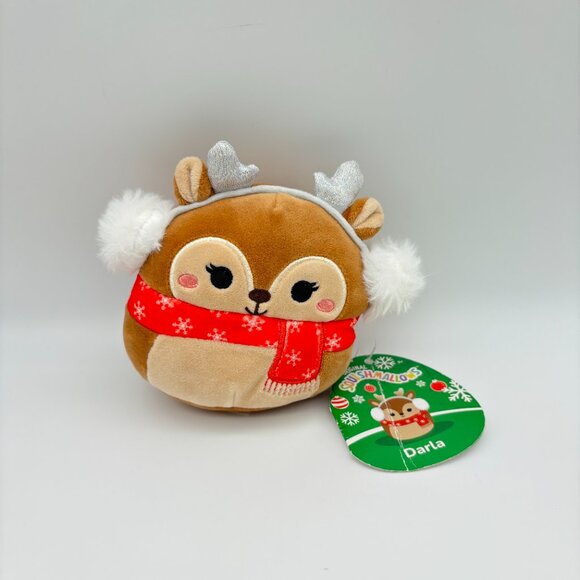 Squishmallows 5” DARLA the Reindeer Christmas Holiday Kids Stuffed Plush Toy NWT - Picture 1 of 4